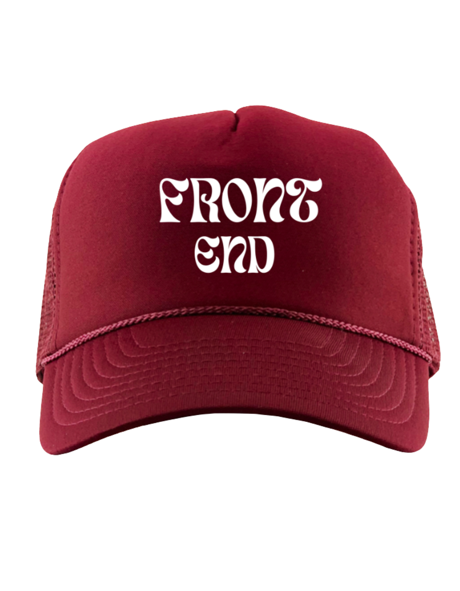 *PRE-ORDER* LIMITED EDITION FRONT END - FEBE TRUCKER HAT (MAROON)