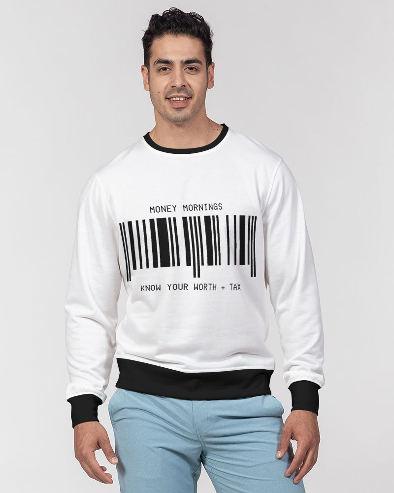 KNOW YOUR WORTH Men's Classic French Terry Crewneck Pullover
